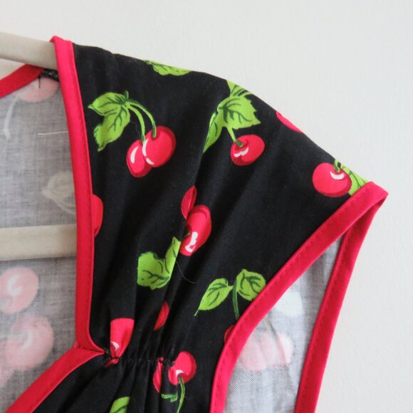 PINUP COUTURE Heidi Black Cherry Swing Dress 50s Rockabilly Retro - Size S NWT - Picture 6 of 15